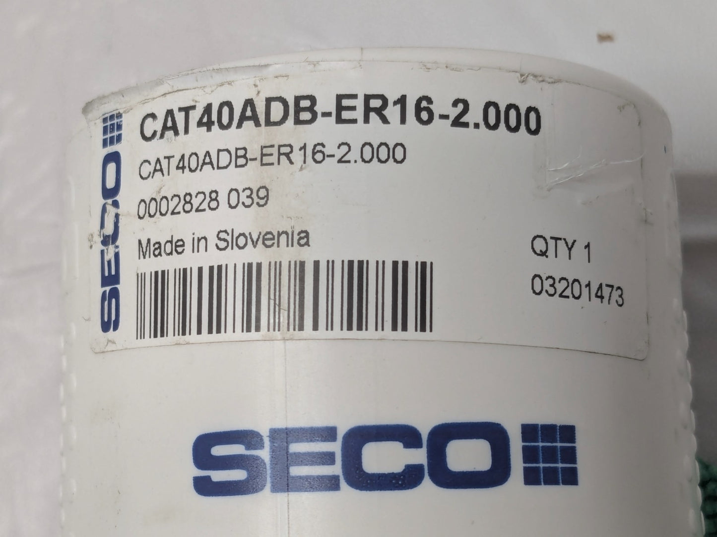 SECO Collet Chuck ER16 Taper Shank 2" Projection CAT40ADB-ER16-2.000 03201473