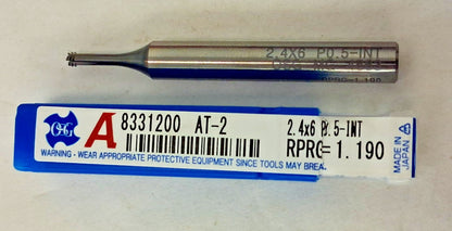 OSG Straight Flute Thread Mill M3x0.5 4 FL 6.00 mm S Dia Solid Carbide 8331200