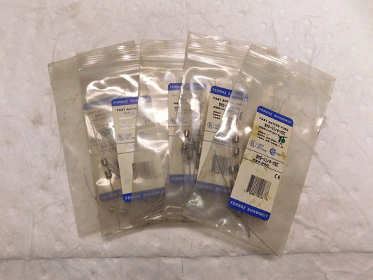 Ferraz Shawmut Fast Acting Mini Glass Fuse 350V 0.25A 10PK #SMG-V1/4