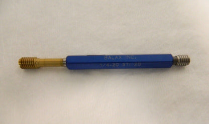 Balax 1/4-20 Thread HSS Class 2B Screw Thread Insert Go/No Go Gage 90520-000