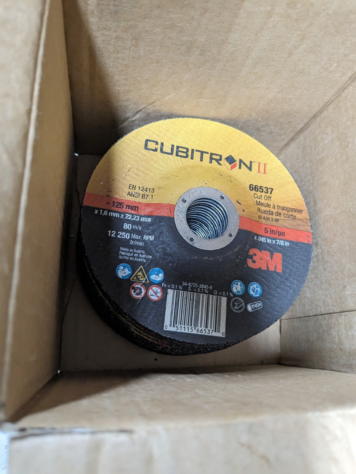 3M 15 pc Depressed-Center Wheels: Type 27 & Type 42 Ceramic 7100228959