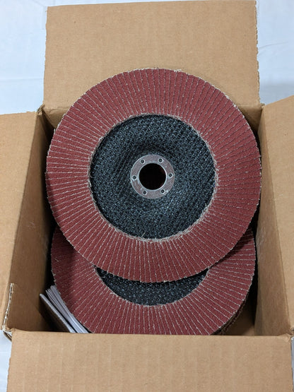 3M Flap Disc: 7" Dia, 7/8" Hole, 40 Grit, Type 27 Box of 5 7010300290