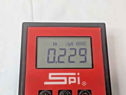 SPI Ultrasonic Thickness Gage 0.1mm to 8" Measurement 0.1mm Resolution 15-145-6