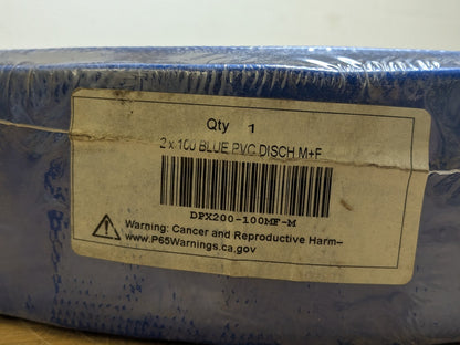 Alliance Hose & Rubber PVC Lay-Flat Discharge Hose 100 Ft x 2 In DPX200-100MF-M