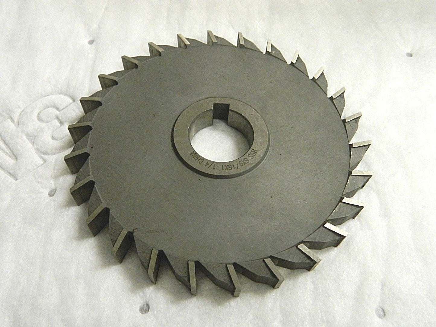 Side Milling Cutter Straight Teeth HSS 6" Dia x 9/16" x 1-1/4" 26