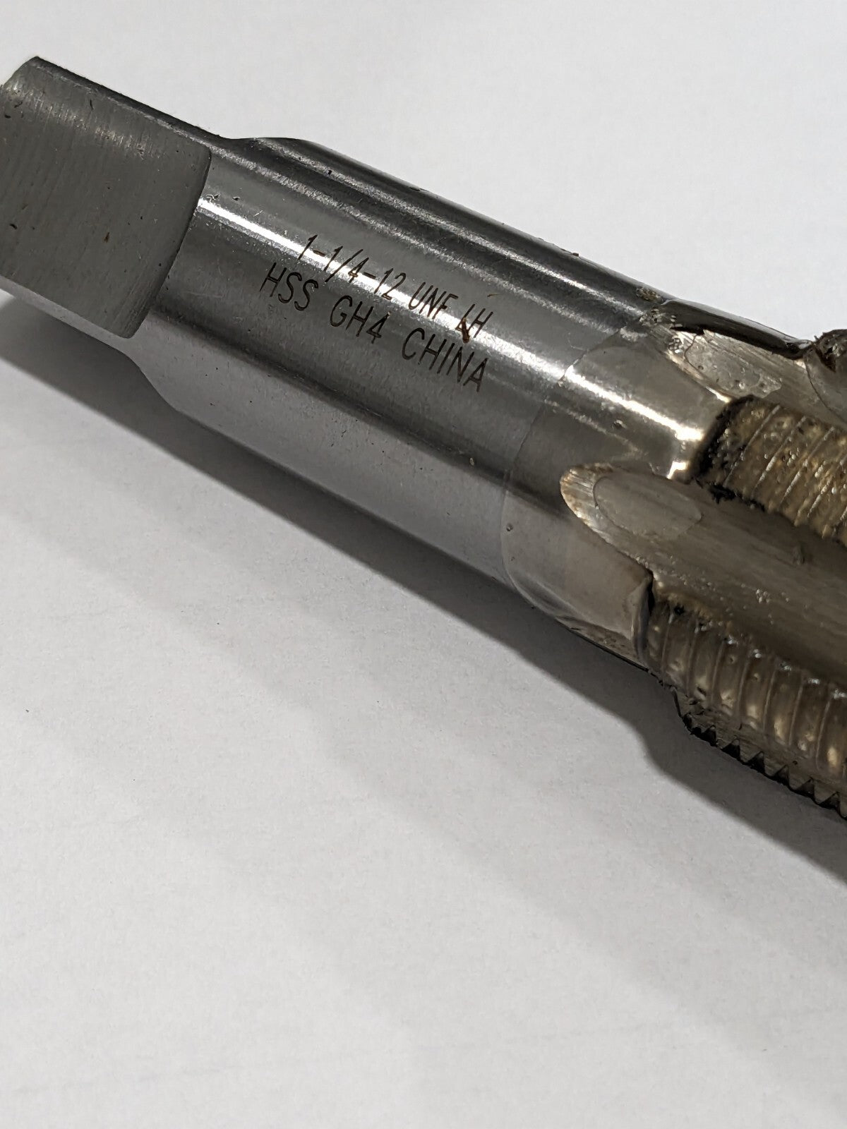 Interstate Straight Flute Tap: 1-1/4-12 UNF, 6 Flutes, Bottoming 04919460