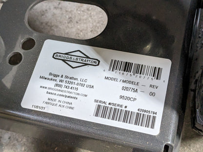 Briggs and Stratton 020775A Gas Powered Cold Water Pressure Washer 3400 PSI