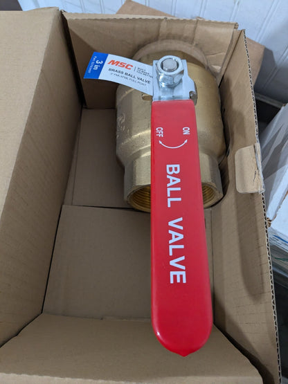 Full Port Manual Ball Valve: 3" Pipe, Full Port FNPT x FNPT TXN300