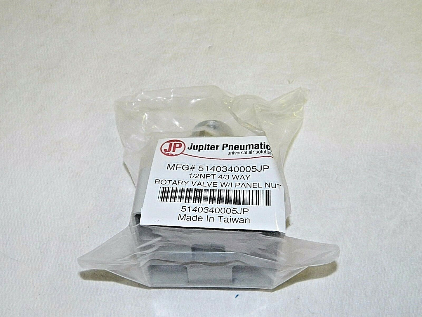 Jupiter Pneumatics 1/2" NPT 4/3 Way Rotary Valve  W/I Panel Nut 5140340005J