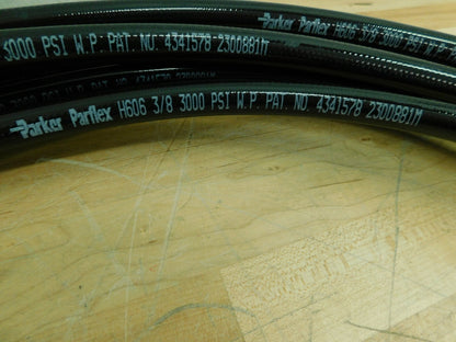 Parker 50' Long Thermoplastic Tube 3/8" ID x 0.64" OD 3000 psi Bl