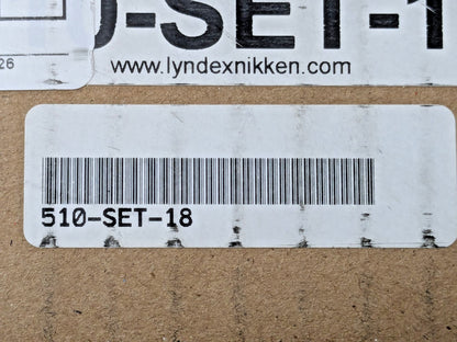 Lyndex-Nikken 18 Piece Collet Set 1/16" to 1-1/8" Capacity 510-SET-18