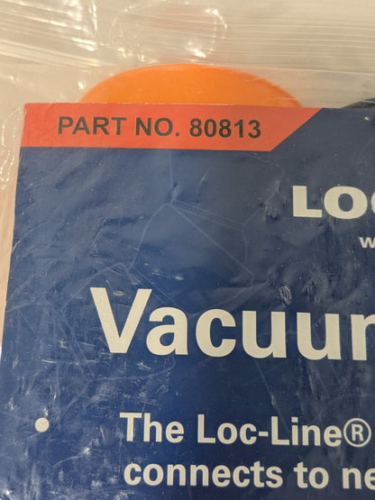 Loc-Line Shop Vacuum Kit, 2.5", Blue/Orange 80813
