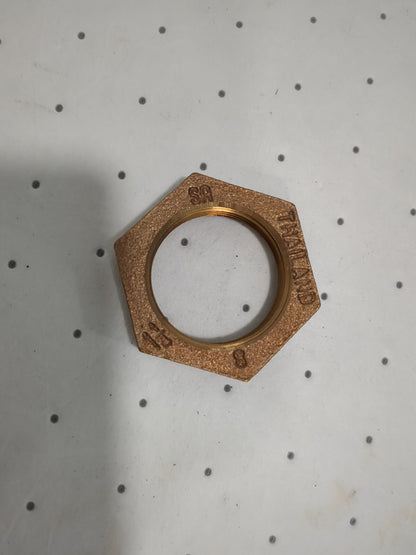 MERIT BRASS Brass Pipe Locknut 1-1/4" Fitting Threaded FNPT Class 125 X119-20