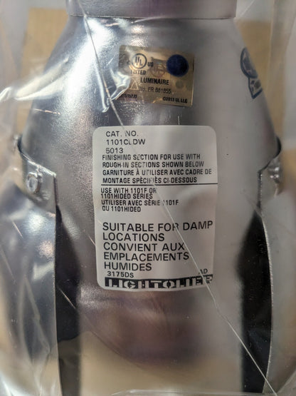 LIGHTOLIER RECESSED DOWNLIGHT REFLECTOR TRIM 6-3/4IN 1101CLDW