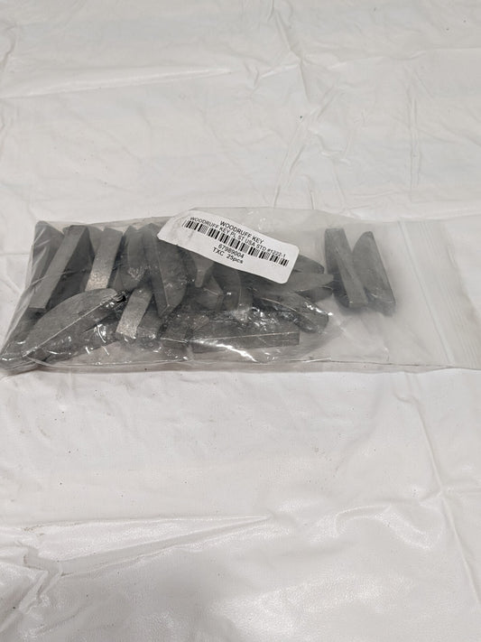 #1222-1 Standard Woodruff Key 2-3/4″ Long x 3/8″ Wide, Steel Qty 25 TXCARBON