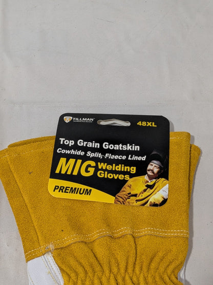 Tillman Mig Welding & Heat Protective Gloves  X-Large  Cow Hide / Goat Skin 48XL