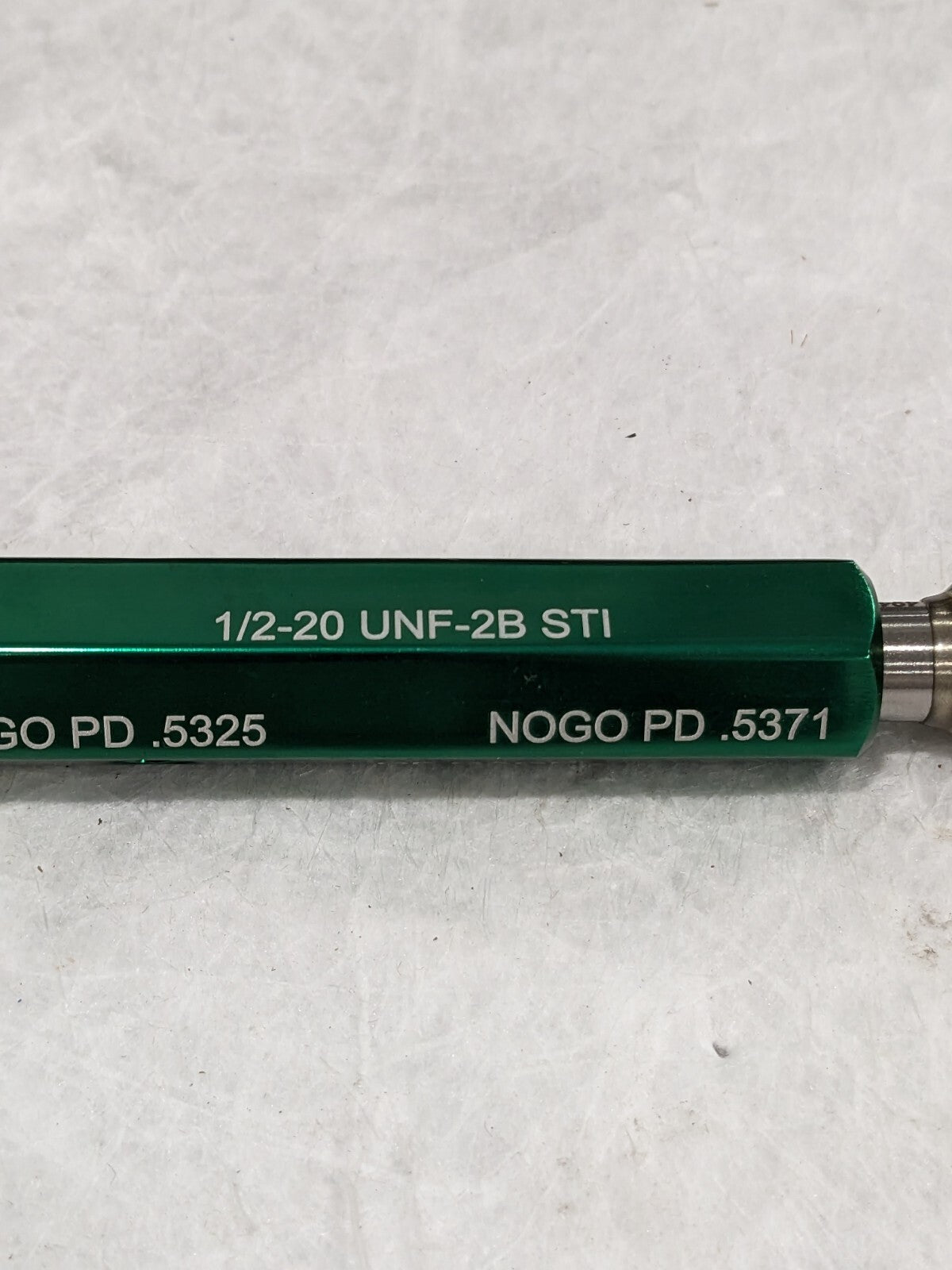 GF GAGE Plug Thread Insert 1/2-20 Thread, Steel, (STI) Class 2B NoGo H0500202BS