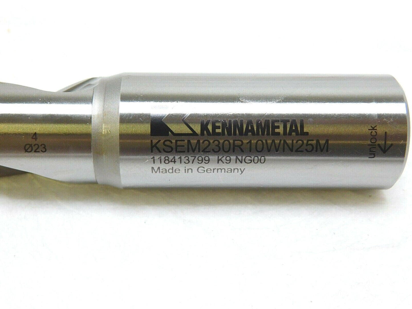 Kennametal Replaceable-Tip Drill 23 to 23.5mm 10xD KSEM230R10WN25M 1551841