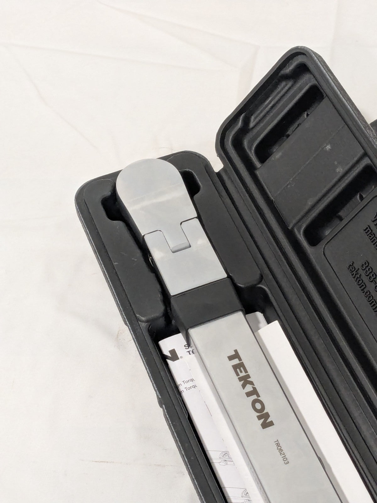 Tekton Beam Torque Wrench: 3/8 in Drive, Square Drive, 18.8000" OAL TRQ62103