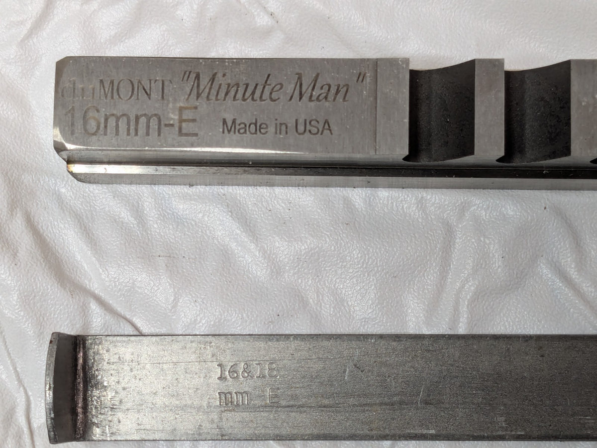 Dumont Minute Man 10 Pc Style E Keyway Broach Set W/O WOODEN CASE 44500