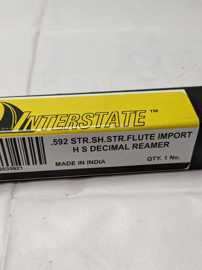 Chucking Reamer: 0.592 Dia, Straight Flute 02035921