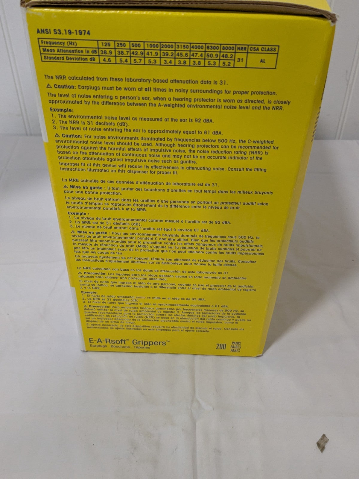 3M Earplugs: 31 dB, Foam, Bullet, Roll Down, Corded Qty 200 7000127654