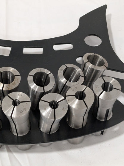 Collet Set: 13 Pc, 1/8 to 7/8 Capacity 231-2113