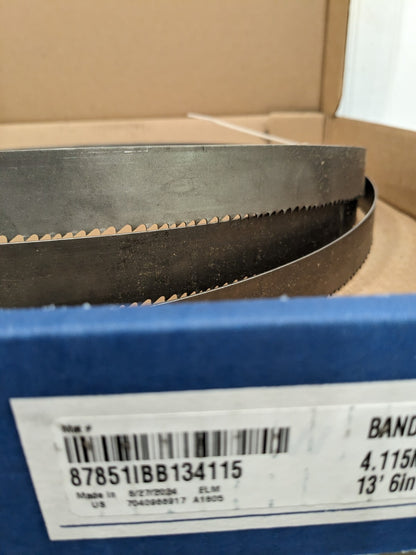 Irwin Welded Bandsaw Blade: 13' 3" Long x 1" Wide x 4 to 6 TPI 87