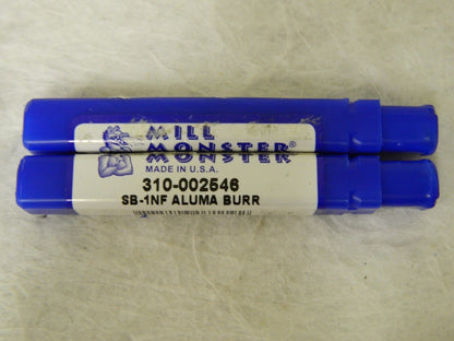 Mill Monster 1/4" x 5/8 x 2" Carbide Aluma Burr 2 Pack #310-002546