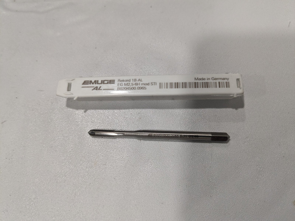 EMUGE Spiral Point STI Tap: M2.5 x 0.45 Metric Coarse 2 Fl B0204500.0965