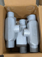 (5) Hubbell Rigid Iron Conduit Body: Form 7, T Body, 3/4" Trade, IMC T27