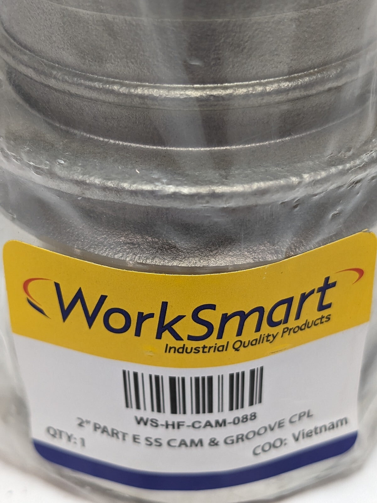 WorkSmart 2" Cam &amp; Groove Male Adapter Hose Part E, 1,000 Max psi, WS-H