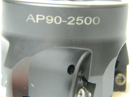 RTC Index Sq-Shlder Face Mill 2-1/2" Cut Dia 1" Arbor Dia 0.55" D