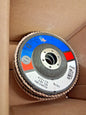 CGW Abrasives Flap Discs QTY10 4-1/2" Dia 7/8" Hole Zirconia Alumina 29445RWB
