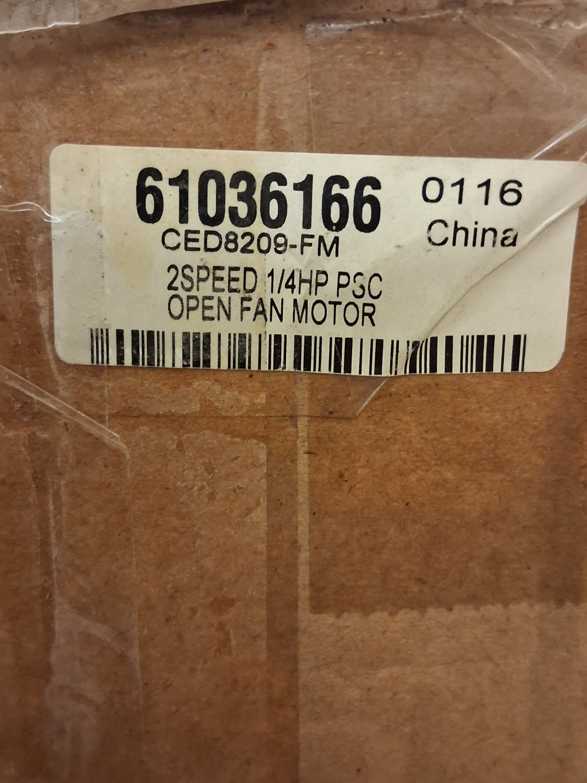 Maxess Climate Control Technologies Electric AC Motor Open Enclosure CED8209-FM