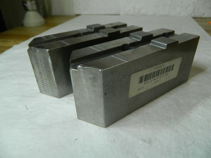 H&R Tongue/Groove Sq Soft Lathe Chuck Jaws 5-3/4"x2"x2-3/8"x1/2" Qty 2 HR-467-P
