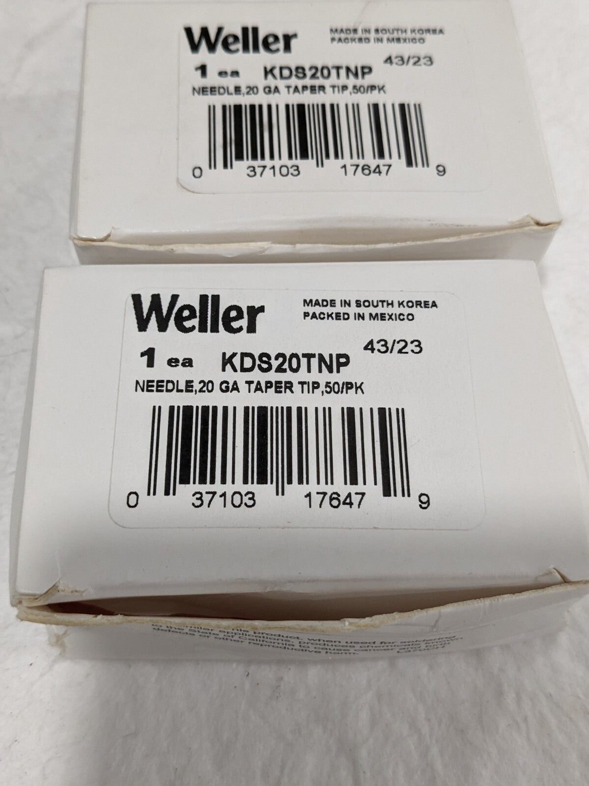 WELLER Soldering Dispensing Tool: 20 Gauge, 0.024″ ID Qty 100 KDS20TNP