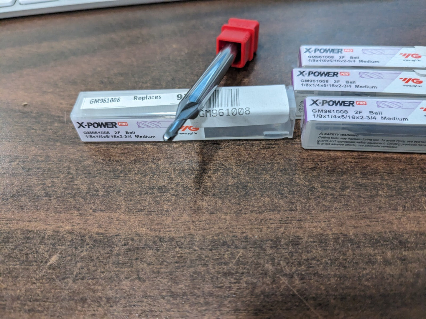 X-POWER PRO 4pk 2FL BALL MEDIUM END MILLS GM961008