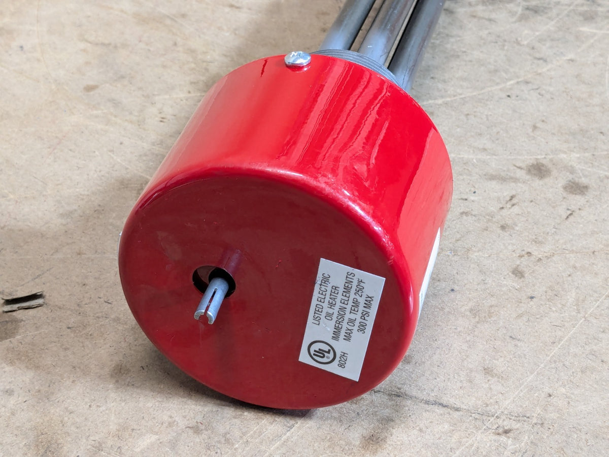 Chromalox 29" Pipe Plug Immersion Heater 3-Element 480v 3-Phase KB-3T1-0329-M1