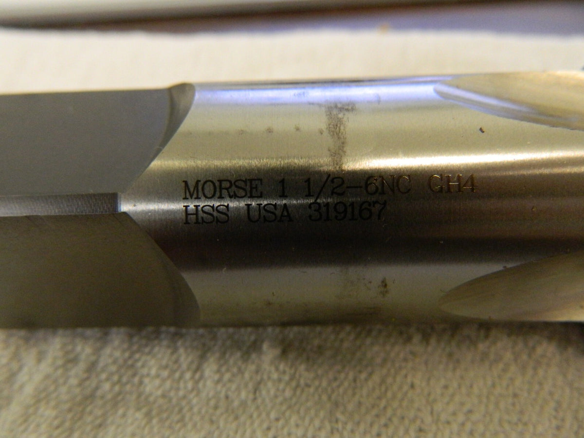MORSE CUTTING TOOLS 11/26 H4 4FL HSS BRITE HAND PLUG TAP MT3732491
