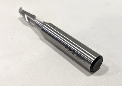 HERTEL Square End Mill Cobalt 2FL 1/4"Dia x 3/4"LOC x 3/8"Shank  91199125