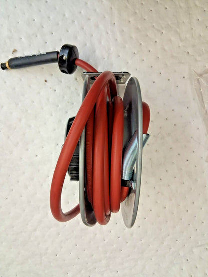 Pro-Source Spring Retractable Hose Reel with Hose 3/8" ID Hose x 20ft 2857532025