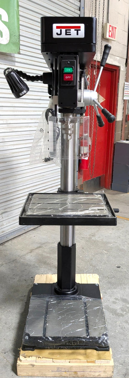 JET IDP-22 Heavy Duty Drill Press 22" Swing  1-1/2HP 115V Step Pulley  3MT Taper