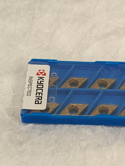 KYOCERA Turning Insert: DCMT11T304XQ CCX, Cermet Qty 10 TMJ40058