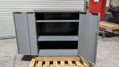 Tennsco Deluxe Steel Storage Cabinet 3-Shelf 36" x 24" x 42" Scratch N Dent
