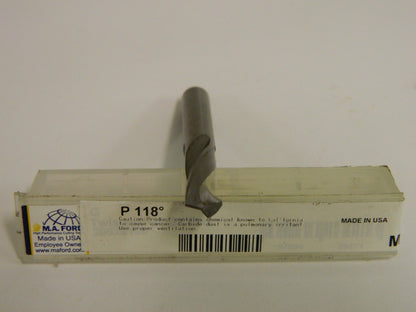 M.A. Ford 0.3230" x 1-1/4" 118 º Carbide Spiral Screw Machine Drill 20