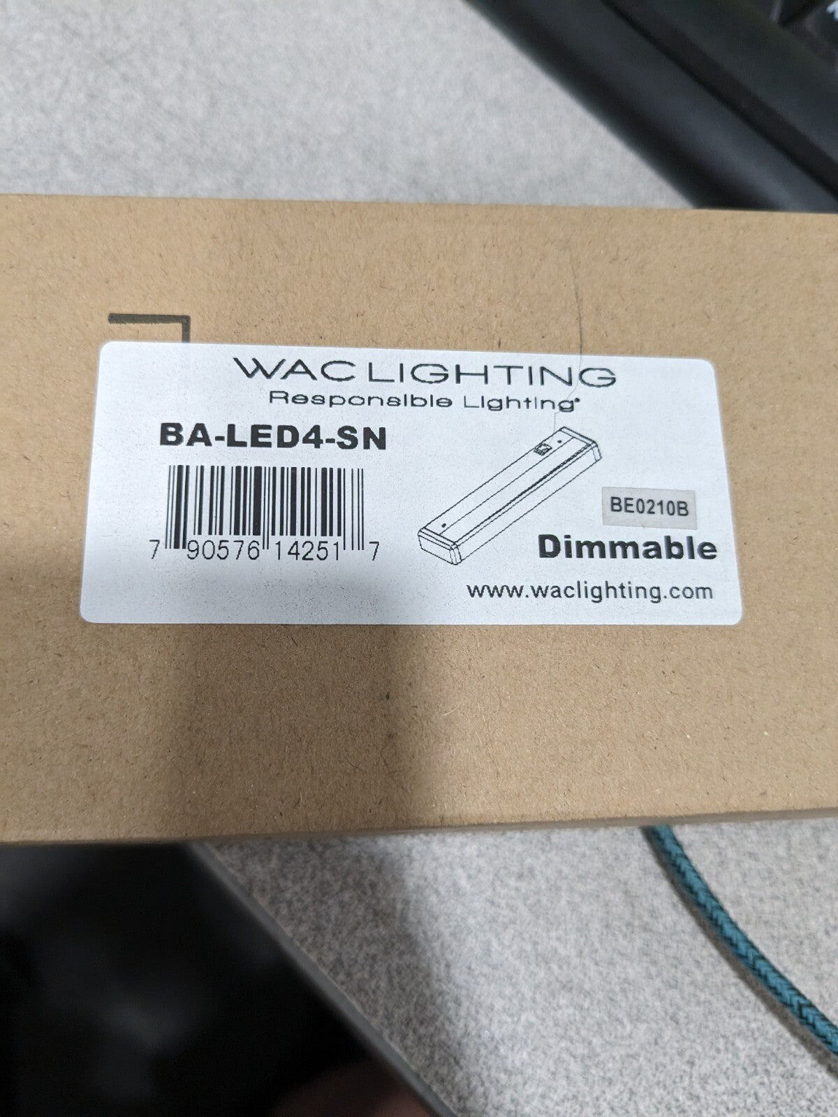 WAC Lighting Light Bars Satin Nickle (4 LEDs) BA-LED4-SN