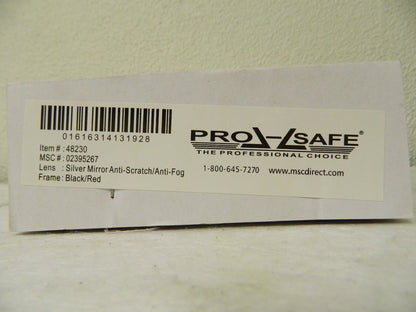 Pro-Safe Safety Glasses Silver Mirror Lens AF Scratch Resistant 6 Pairs 48230
