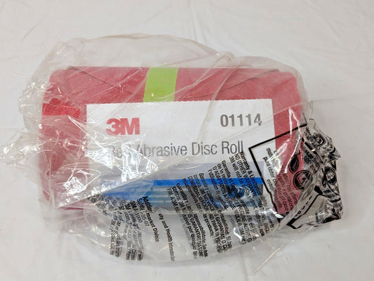 3M 6" Red Abrasive Disc Roll 01114 P120 Aluminum Oxide 7000119771