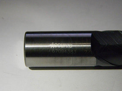 Accupro 7/8" x 1-3/4" x 7/8" x 4" 2 Fl  Solid Carbide Square End Mill 612-05614